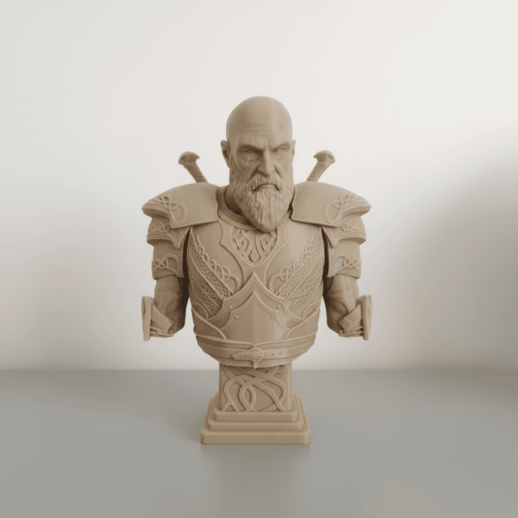 Kratos Bust 3D printed bust
