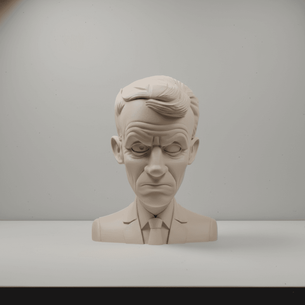 Emmanuel Macron Bust 3D printed bust