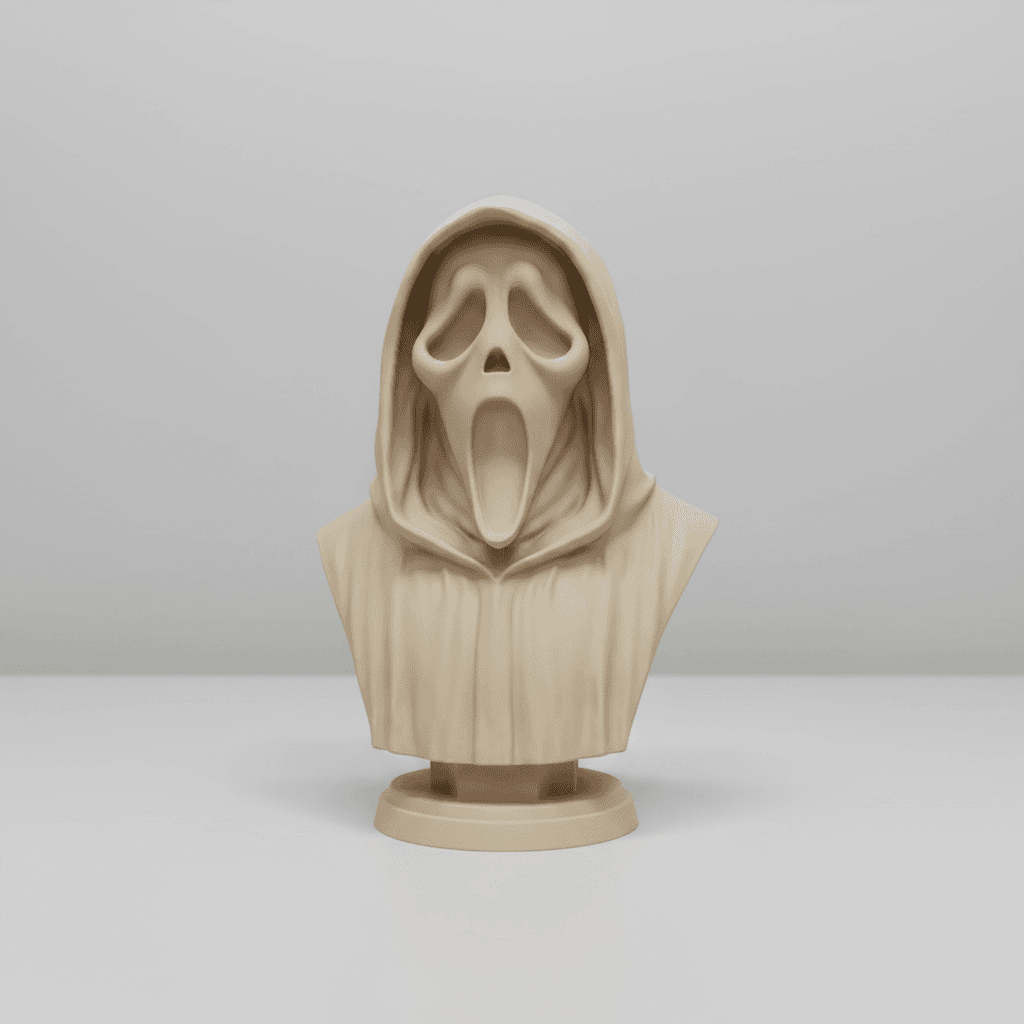 Scream Ghost Face Bust 3D printed bust